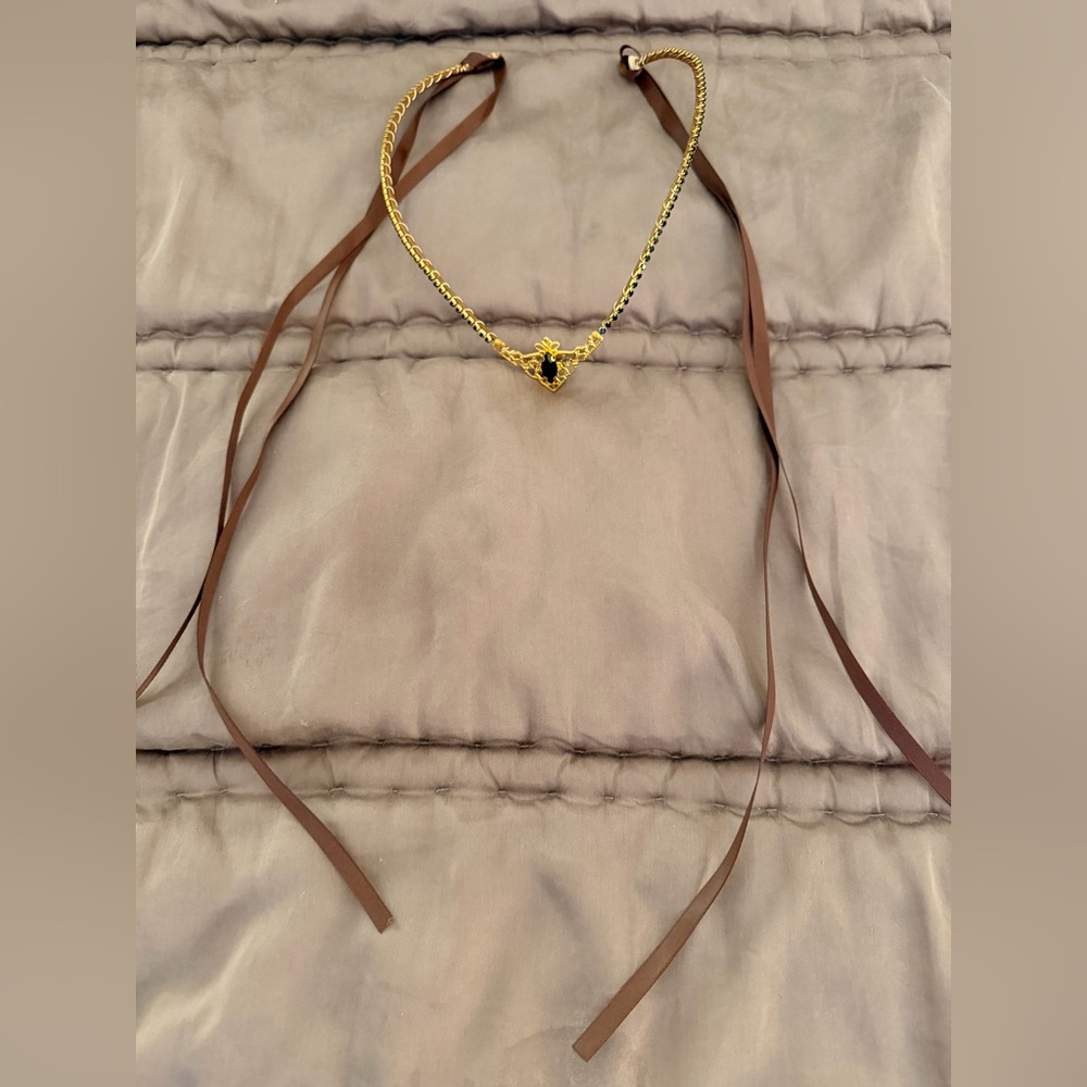 Elegant Gold and Black Renaissance Crown
